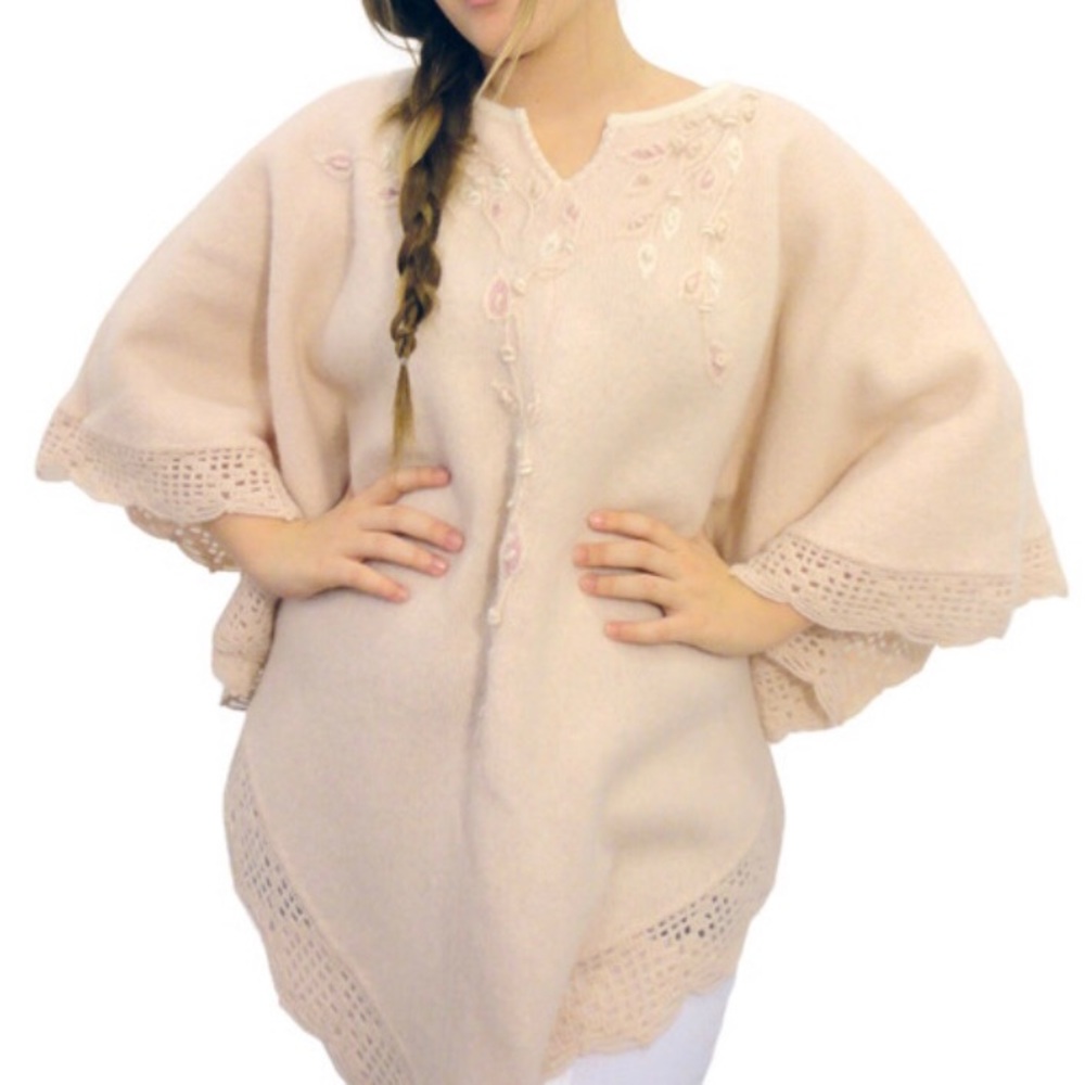 Embroidered Poncho